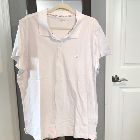 Laura Scott | Tops | White Polo Shirt 